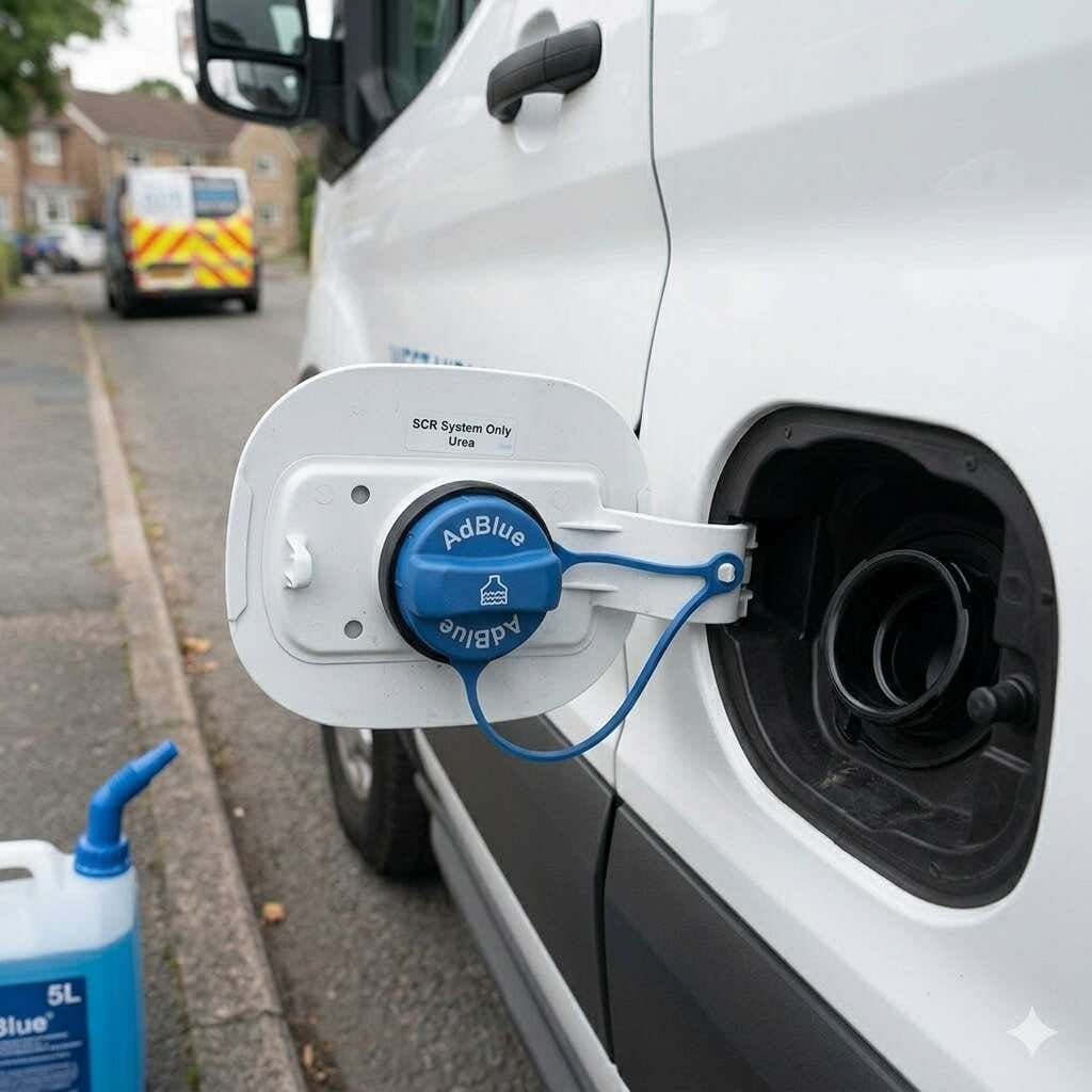 AdBlue diagnostic scan being carried out on a vehicle
