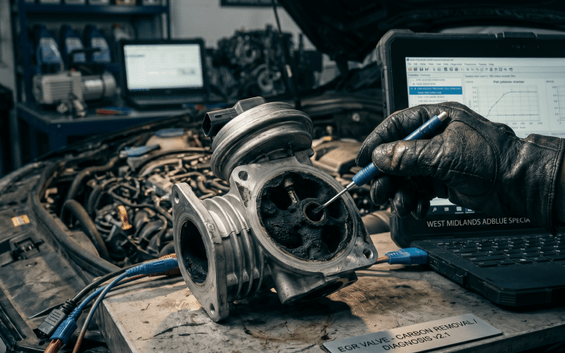 EGR valve fault diagnosis and repair on a diesel vehicle